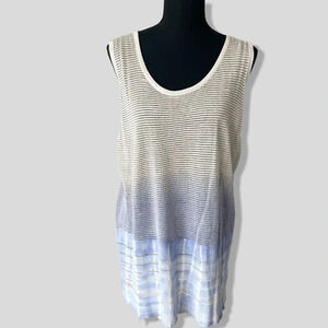 Tan  Jay Ombre Metallic Knitted Sleeveless Tunic
